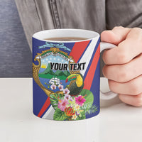 Personalized Costa Rica Rainbow Toucan Ceramic Mug Happy Independence Day