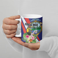Personalized Costa Rica Rainbow Toucan Ceramic Mug Happy Independence Day