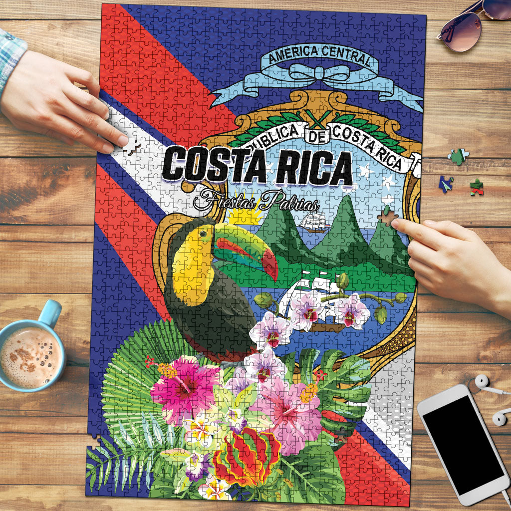 Costa Rica Rainbow Toucan Puzzle Happy Independence Day