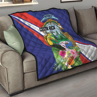 Costa Rica Rainbow Toucan Quilt Happy Independence Day