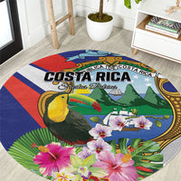 Costa Rica Rainbow Toucan Round Carpet Happy Independence Day