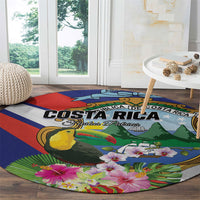 Costa Rica Rainbow Toucan Round Carpet Happy Independence Day