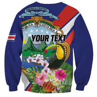 Personalized Costa Rica Rainbow Toucan Sweatshirt Happy Independence Day