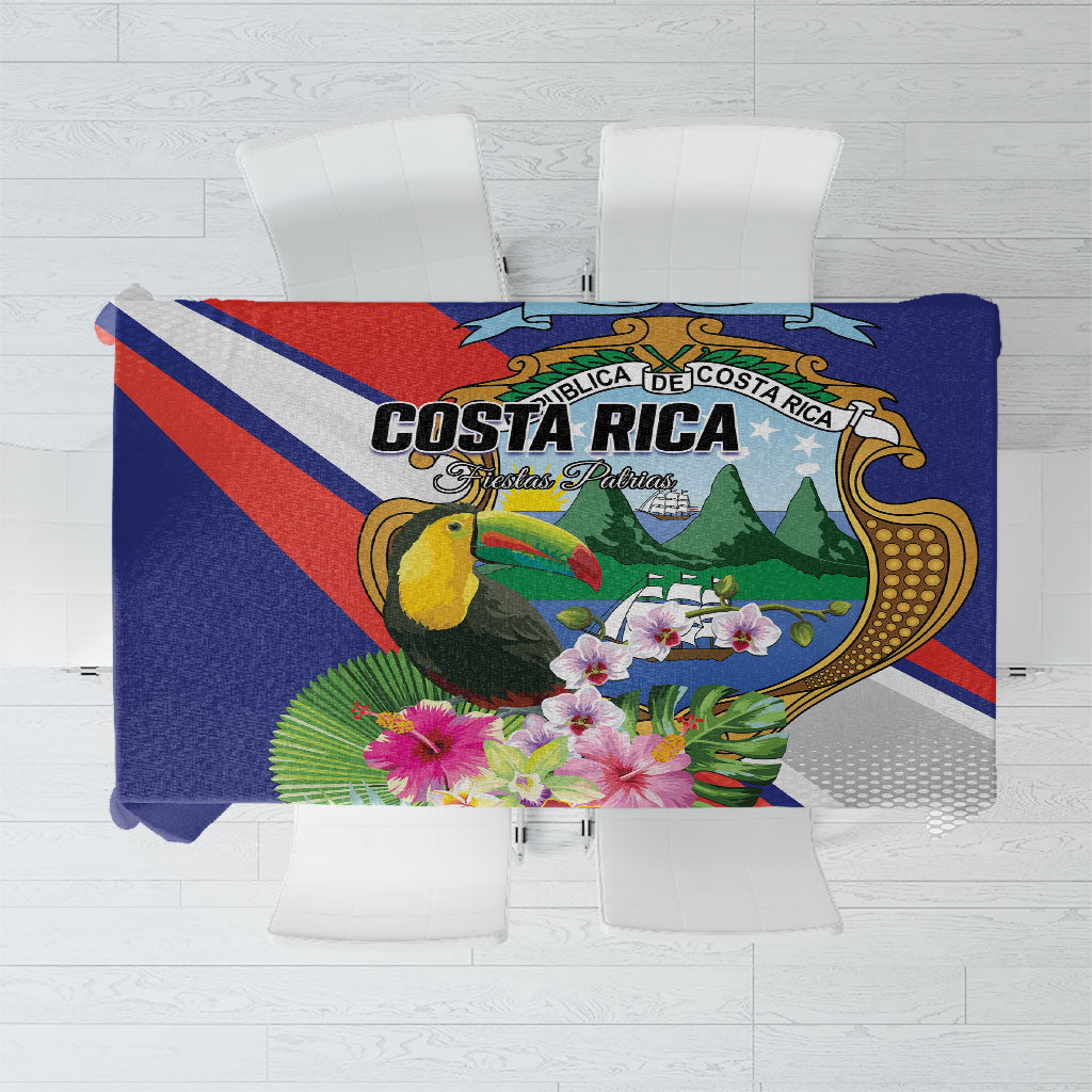 Costa Rica Rainbow Toucan Tablecloth Happy Independence Day