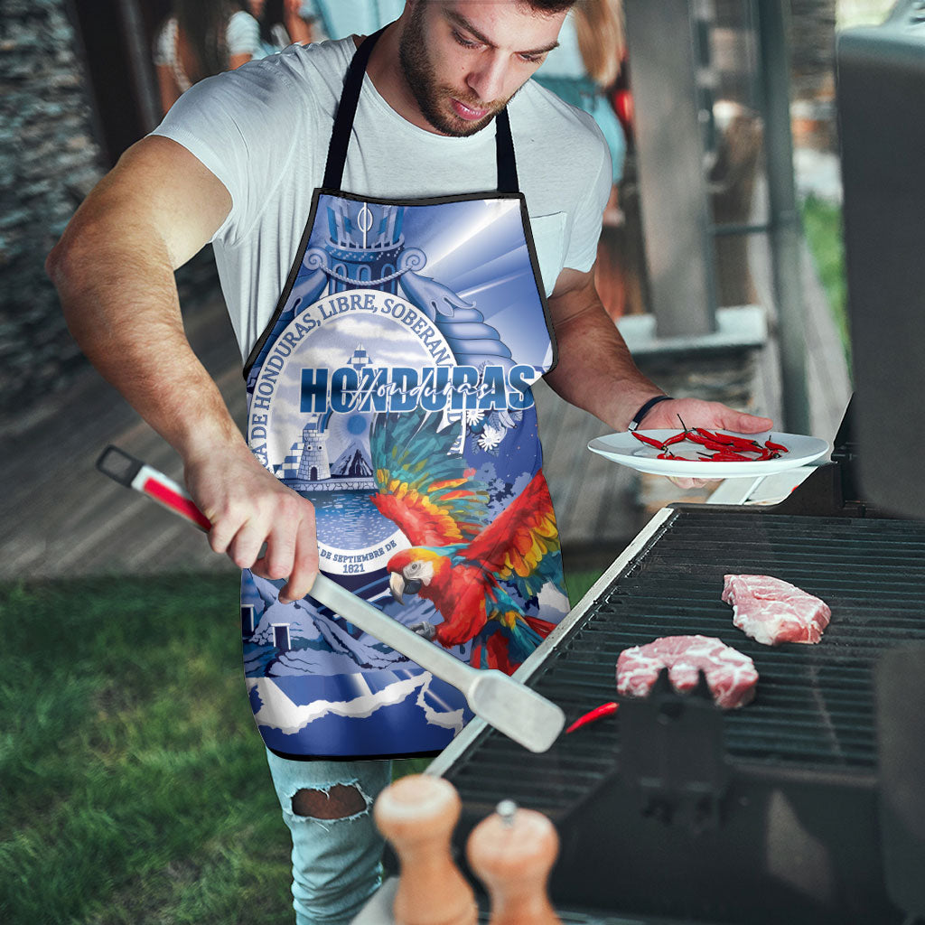 Honduras Scarlet Macaw Apron Happy Independence Day
