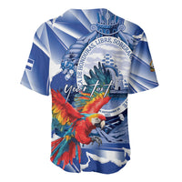 Personalized Honduras Scarlet Macaw Baseball Jersey Happy Independence Day
