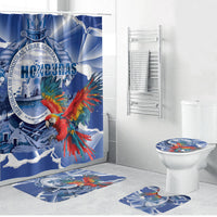 Honduras Scarlet Macaw Bathroom Set Happy Independence Day