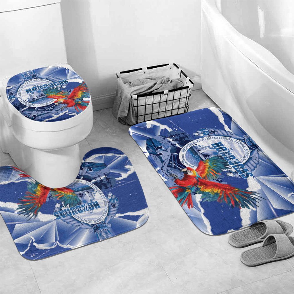 Honduras Scarlet Macaw Bathroom Set Happy Independence Day