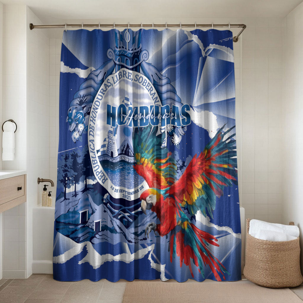 Honduras Scarlet Macaw Bathroom Set Happy Independence Day