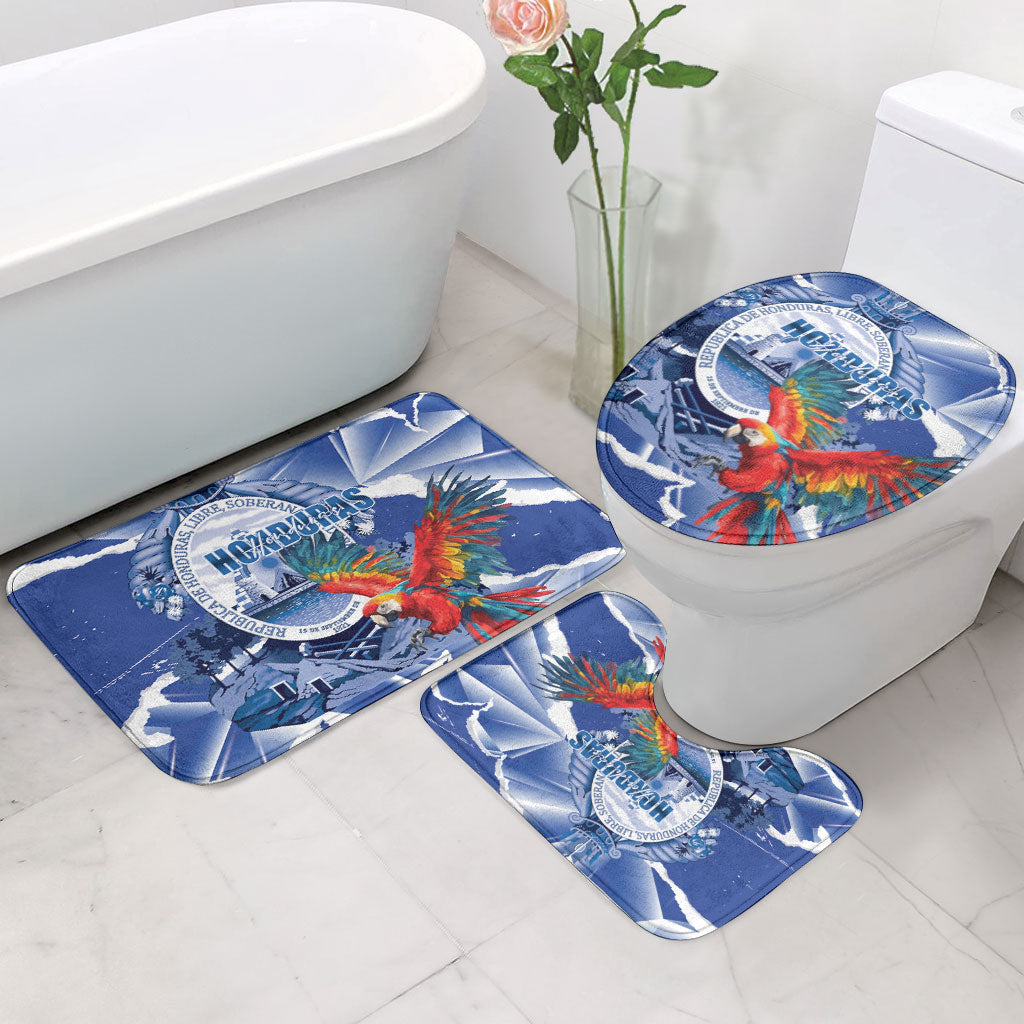 Honduras Scarlet Macaw Bathroom Set Happy Independence Day