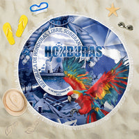 Honduras Scarlet Macaw Beach Blanket Happy Independence Day
