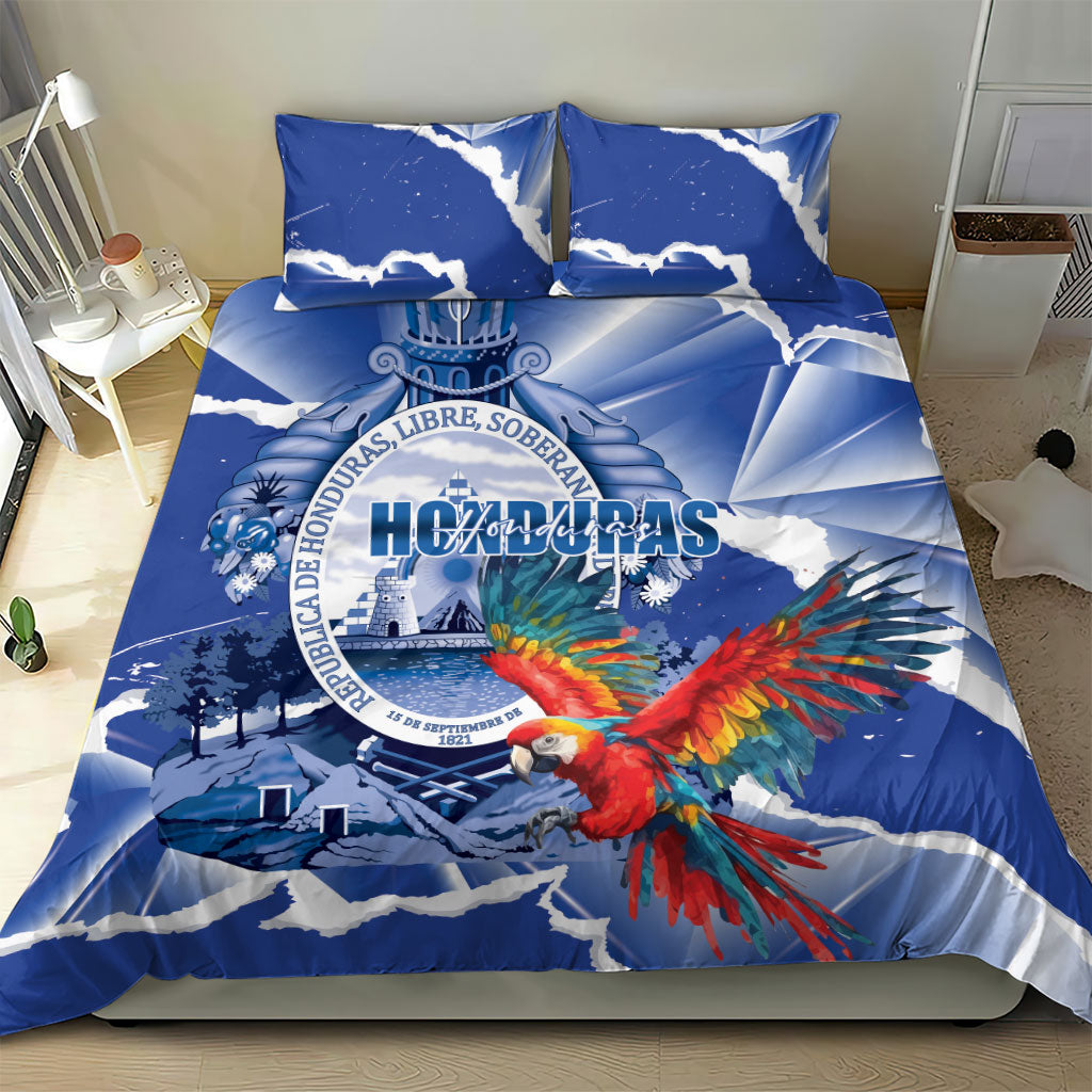 Honduras Scarlet Macaw Bedding Set Happy Independence Day