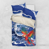 Honduras Scarlet Macaw Bedding Set Happy Independence Day