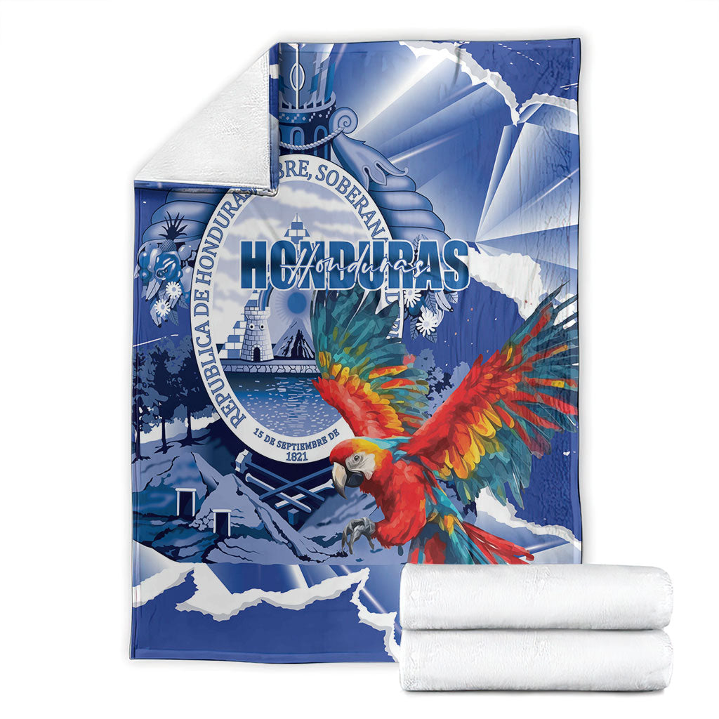 Honduras Scarlet Macaw Blanket Happy Independence Day
