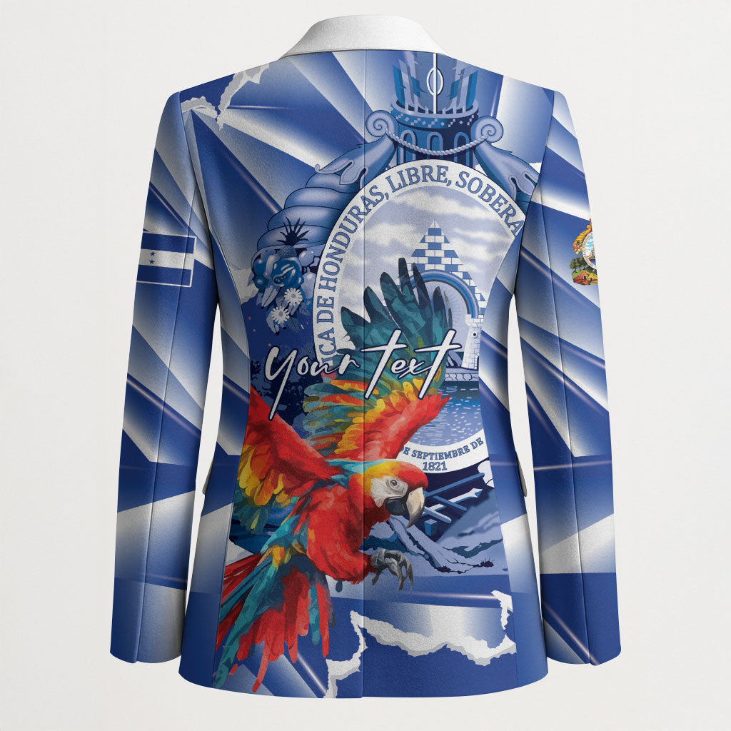 Personalized Honduras Scarlet Macaw Blazer Happy Independence Day