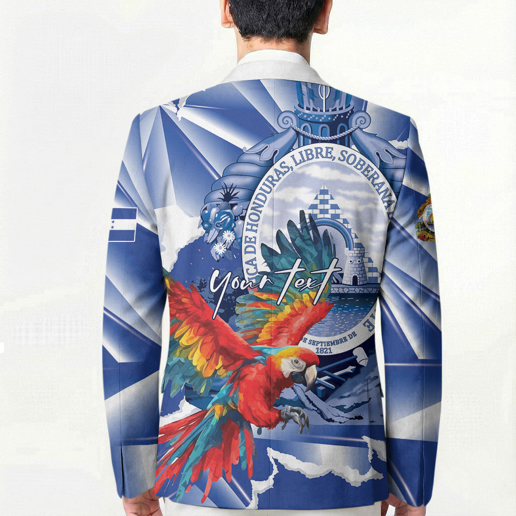 Personalized Honduras Scarlet Macaw Blazer Happy Independence Day