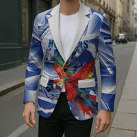 Personalized Honduras Scarlet Macaw Blazer Happy Independence Day