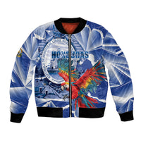 Personalized Honduras Scarlet Macaw Bomber Jacket Happy Independence Day