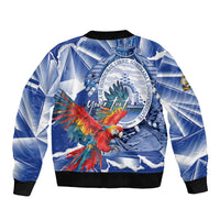 Personalized Honduras Scarlet Macaw Bomber Jacket Happy Independence Day