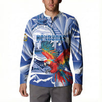 Personalized Honduras Scarlet Macaw Button Sweatshirt Happy Independence Day