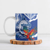 Personalized Honduras Scarlet Macaw Ceramic Mug Happy Independence Day