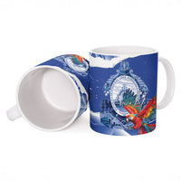 Personalized Honduras Scarlet Macaw Ceramic Mug Happy Independence Day