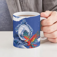 Personalized Honduras Scarlet Macaw Ceramic Mug Happy Independence Day