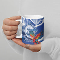 Personalized Honduras Scarlet Macaw Ceramic Mug Happy Independence Day