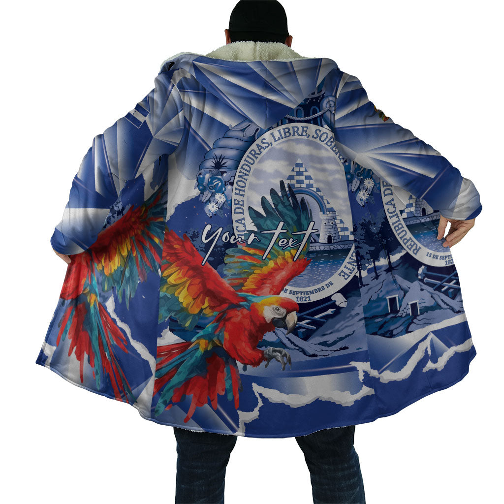 Personalized Honduras Scarlet Macaw Cloak Happy Independence Day