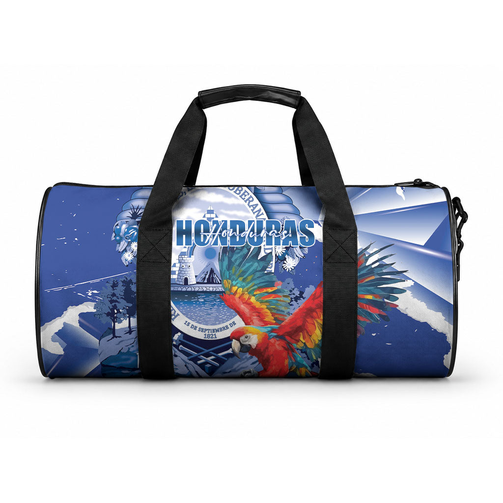 Honduras Scarlet Macaw Duffle Bag Happy Independence Day