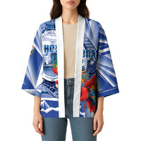 Personalized Honduras Scarlet Macaw Kimono Happy Independence Day