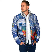 Personalized Honduras Scarlet Macaw Padded Jacket Happy Independence Day