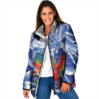 Personalized Honduras Scarlet Macaw Padded Jacket Happy Independence Day