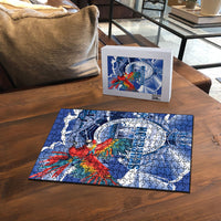 Honduras Scarlet Macaw Puzzle Happy Independence Day
