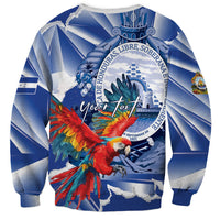 Personalized Honduras Scarlet Macaw Sweatshirt Happy Independence Day