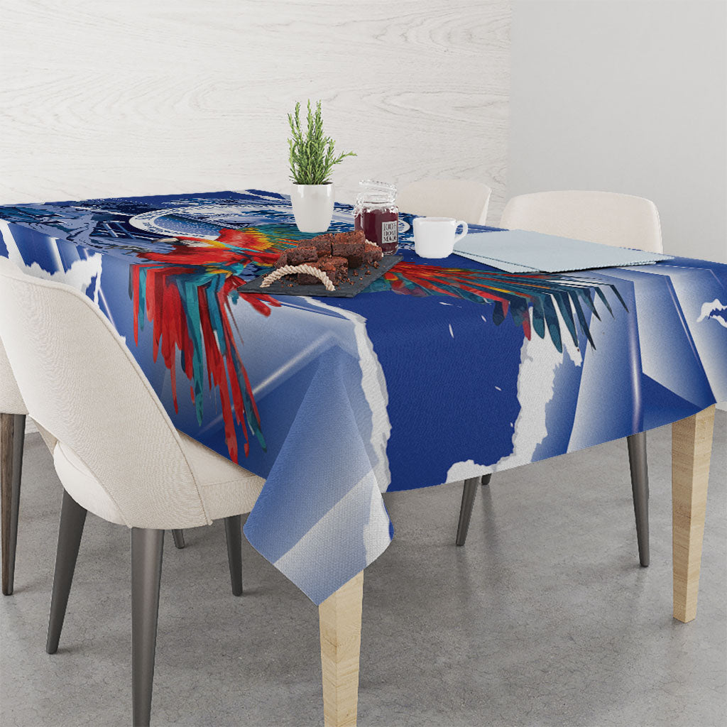 Honduras Scarlet Macaw Tablecloth Happy Independence Day