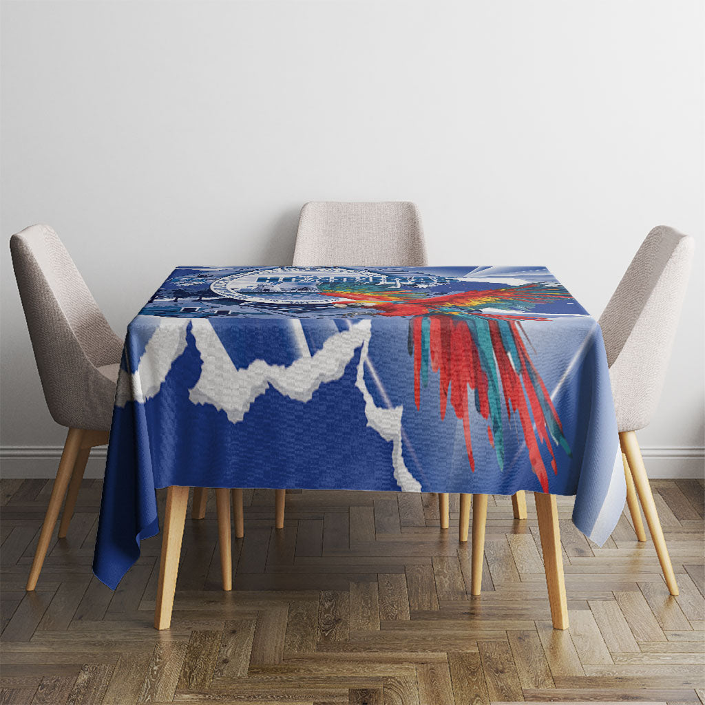 Honduras Scarlet Macaw Tablecloth Happy Independence Day