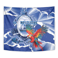 Honduras Scarlet Macaw Tapestry Happy Independence Day