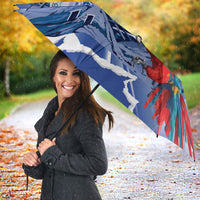 Honduras Scarlet Macaw Umbrella Happy Independence Day