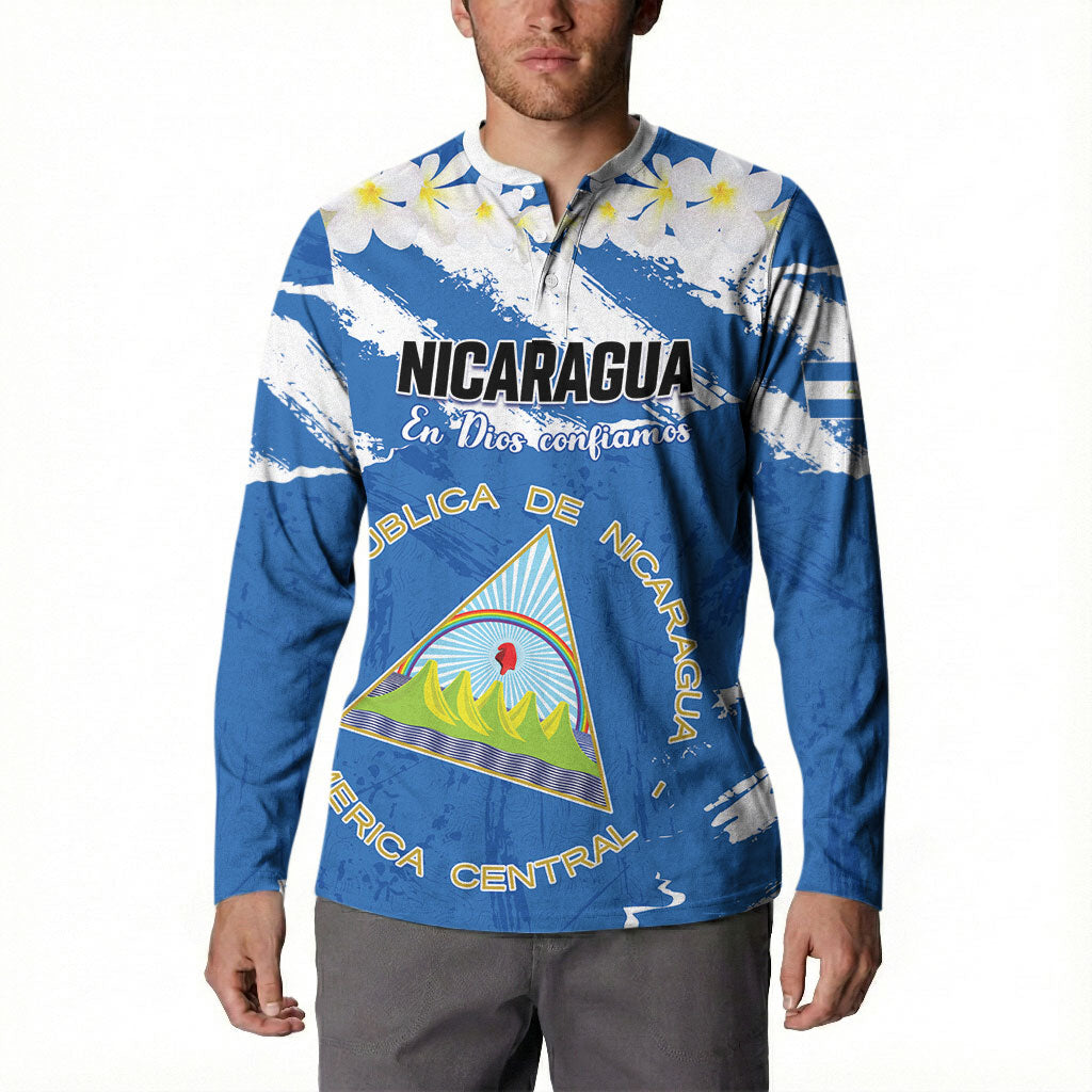 Personalized Nicaragua Sacuanjoche Button Sweatshirt Happy Independence Day