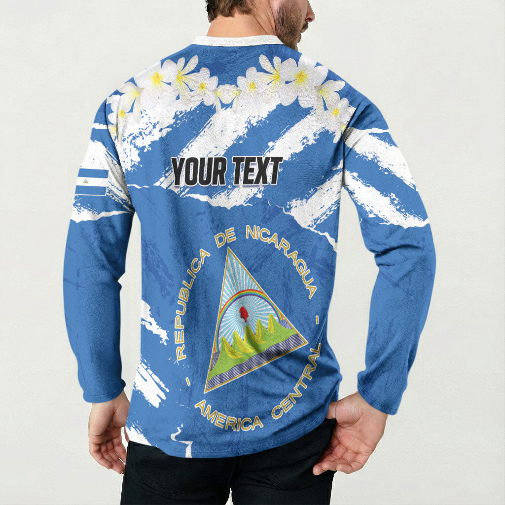 Personalized Nicaragua Sacuanjoche Button Sweatshirt Happy Independence Day