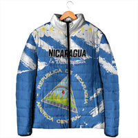 Personalized Nicaragua Sacuanjoche Padded Jacket Happy Independence Day