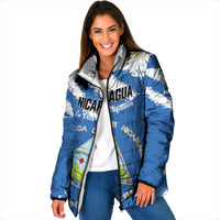 Personalized Nicaragua Sacuanjoche Padded Jacket Happy Independence Day
