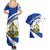 Honduras Independence Day Couples Matching Summer Maxi Dress and Hawaiian Shirt Map With Coat Of Arms - Wonder Print Shop