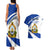 Honduras Independence Day Couples Matching Tank Maxi Dress and Hawaiian Shirt Map With Coat Of Arms - Wonder Print Shop