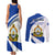 Honduras Independence Day Couples Matching Tank Maxi Dress and Long Sleeve Button Shirts Map With Coat Of Arms - Wonder Print Shop