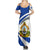 Honduras Independence Day Summer Maxi Dress Map With Coat Of Arms - Wonder Print Shop