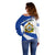 Personalised Honduras Independence Day Off Shoulder Sweater Map With Coat Of Arms - Wonder Print Shop