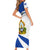 Personalised Honduras Independence Day Short Sleeve Bodycon Dress Map With Coat Of Arms - Wonder Print Shop