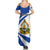 Personalised Honduras Independence Day Summer Maxi Dress Map With Coat Of Arms - Wonder Print Shop